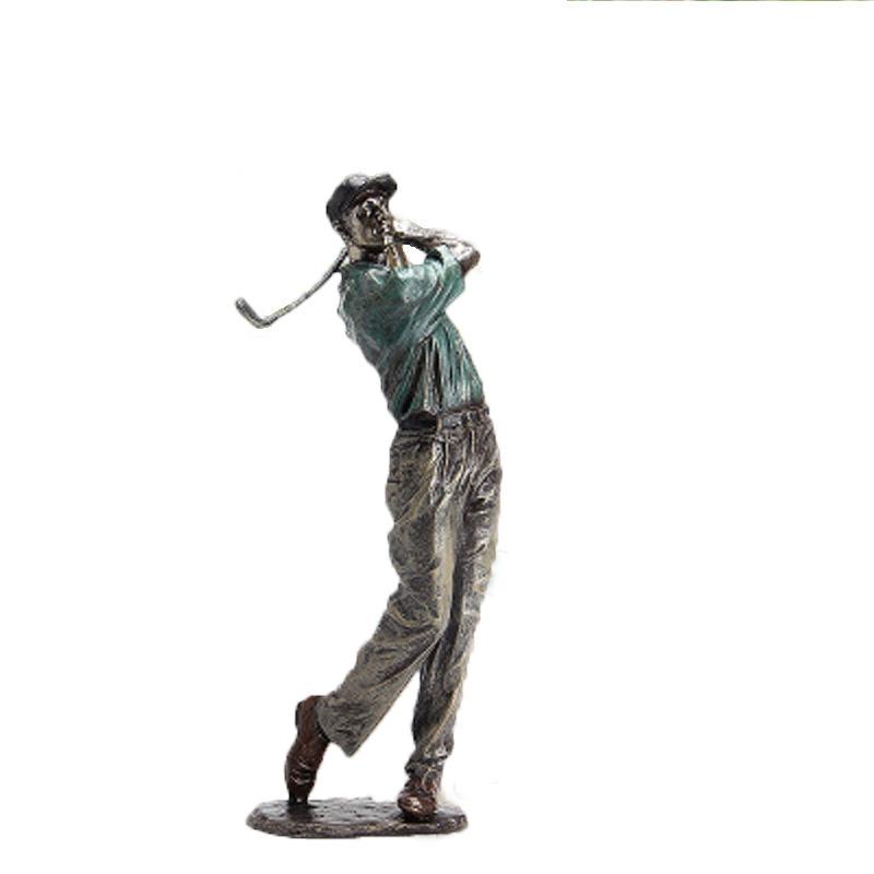 並行輸入品】 「ゴルフを楽しむ紳士」 置物 レトロ インテリア