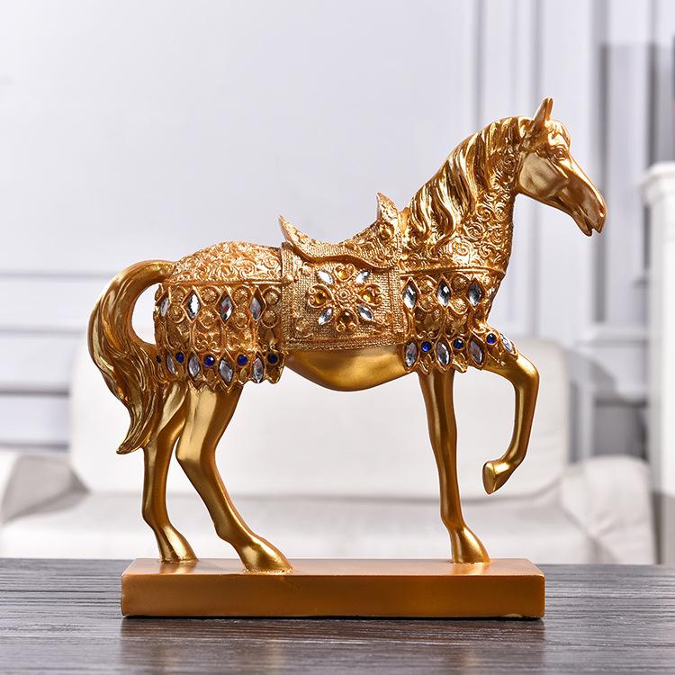 並行輸入品】 豪華 極希少 アンティーク 馬 置物 レトロ オブジェ 工芸