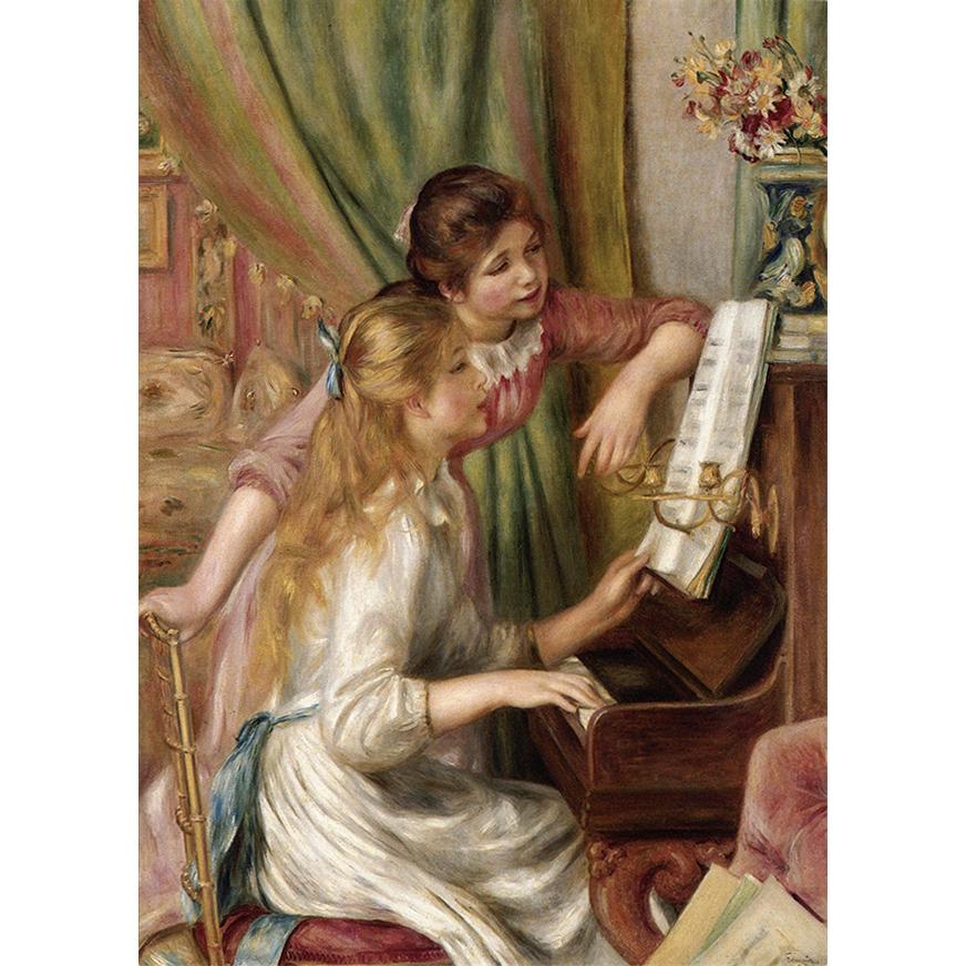 ポストカード アート ルノワール ピアノを弾く少女たち 148×105mm