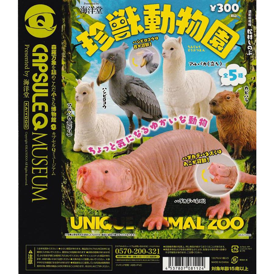カプセルQ 珍獣動物園 【台紙】POP 海洋堂 : ガチャポンの山 - 通販