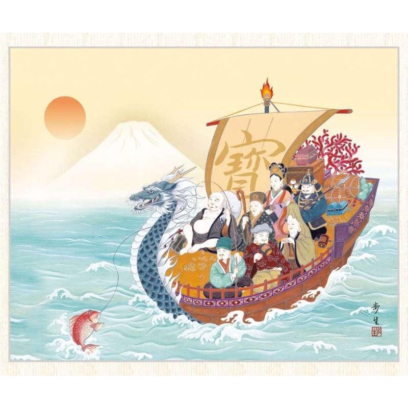 日本画 北山歩生 七福神 F8 [g4-by030-F8] : 人形のゆめさき - 通販