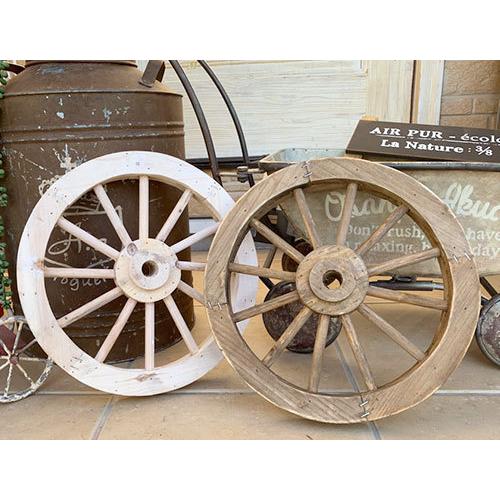 木製車輪 ウッドホイール ガーデンウィールS / ガーデン ベランダ 玄関
