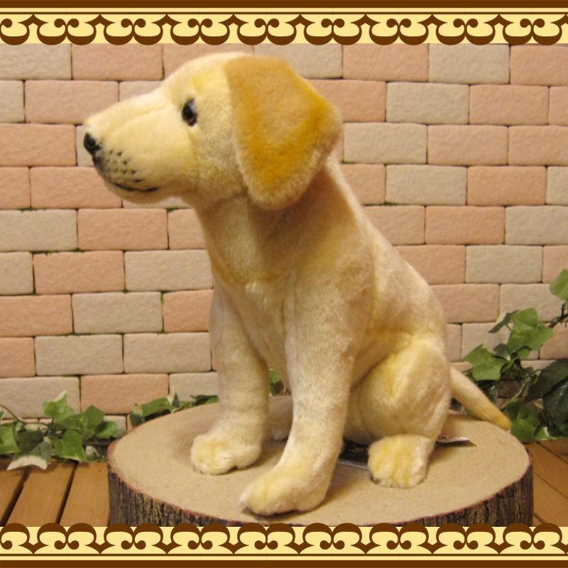 置物 動物 可愛い 犬 ぬいぐるみ ラブラドールレトリバー 座り リアル