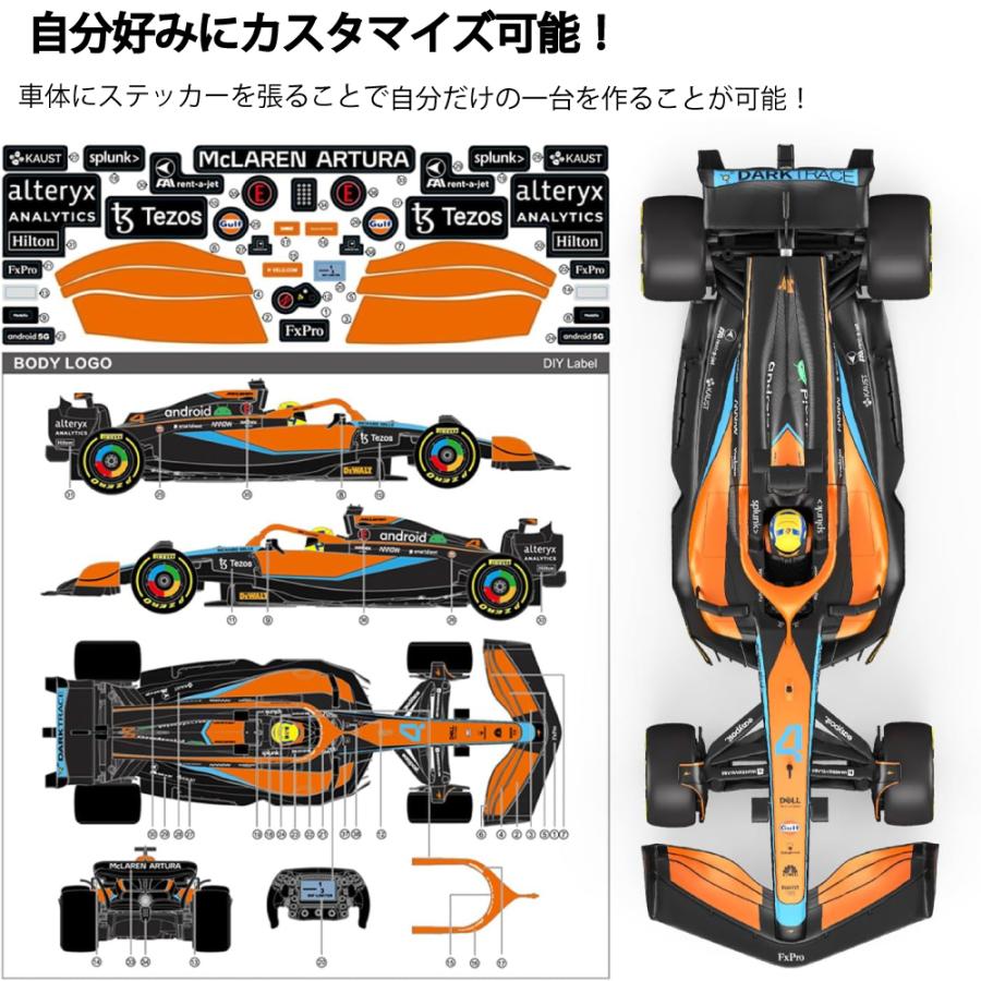 1/12 スケール 公式ライセンス ラジコン McLaren F1 MCL36 オレンジ