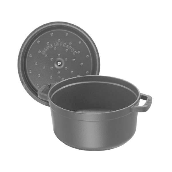 Staub（ストウブ） 鍋 26cm ラウンド ブラック ピコ ココット ホーロー