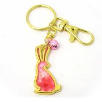 桜 うさぎ キーホルダー レジン調 幸運と繁栄のしるし : テンマヤ