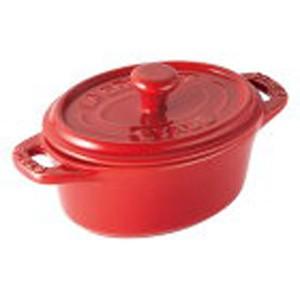 ストウブ staub セラミック オーバル ミニココット 11cm チェリー