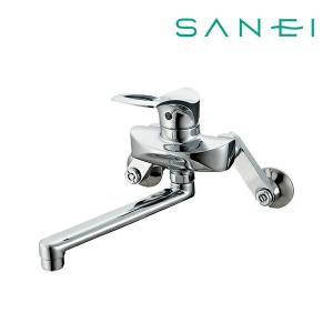 SANEI 水栓金具 三栄水栓 K17CE-13 壁付シングルレバー式 シングル混合