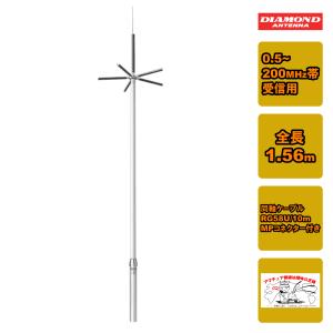 第一電波工業 D303 ダイヤモンド 0.5〜200MHz帯広帯域 受信用アンテナ