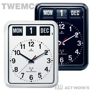 TWEMCO トゥエンコ 電波 掛時計 パタパタ時計 フリップクロック