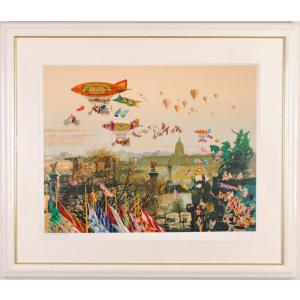 海 絵画 風景画 ギリシャ エーゲ海 インテリア シルクスクリーン 版画