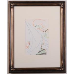 ジャン・コクトー 絵画 版画 オリジナルリトグラフ 絵 ノーサイン 挿画