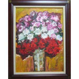 絵画 油絵 青木今陽 肉筆油絵 風景画 上高地 F6 送料無料 : アート