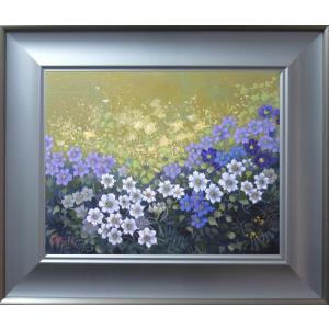 絵画 油絵 青木今陽 肉筆油絵 風景画 上高地 F6 送料無料 : アート