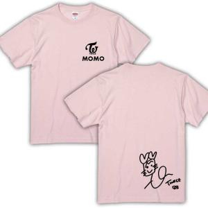 チェヨン トゥワイス TWICE サイン入り ロゴ入り ホワイト 白Tシャツ T