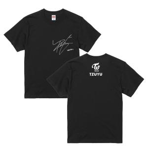 ダヒョン トゥワイス TWICE サイン入り ロゴ入り ブラック 黒Tシャツ T