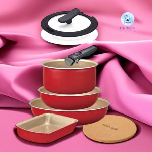 evercook エバークック 着脱7点セット+スポンジ フライパンセット