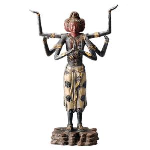 仏像 阿修羅 国宝阿修羅像復刻 日展彫刻家喜多敏勝原型 青銅（ブロンズ