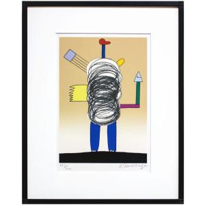 元永定正 「 ぐるぐるぐる 」 シルクスクリーン 版画 版画 絵画 現代
