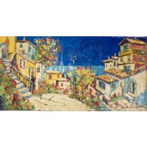 絵画 油絵 小林幸三 「上高地・大正池」 6号風景画 インテリア お祝い