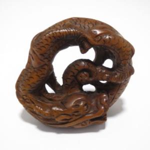 根付(龍：下穴)(本黄楊・柘植) : EI-Trade Store - 通販 - Yahoo