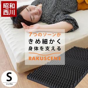 昭和西川 高反発マットレス シングル 厚み8cm 凹凸ウレタン 敷き布団