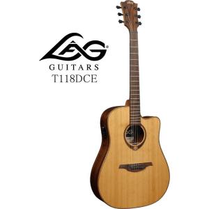 お取り寄せ商品] LAG GUITARS Tramontane 118 T118ASCE-BLK ラグ