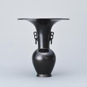 専好立華瓶(小角・耳付) 花器 花瓶 銅器 フラワーベース : フラワー