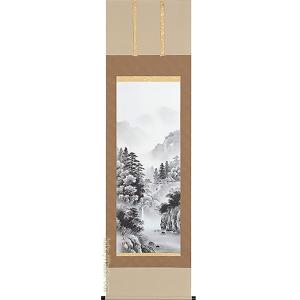 掛け軸 竹に雀 (井上秀城) 【掛軸】【一間床・半間床】【花鳥画