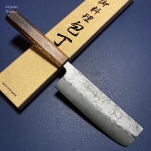 錆びにくい ステンレスに鋼の割り込み 包丁 越前打刃物 本鍛造みがき菜