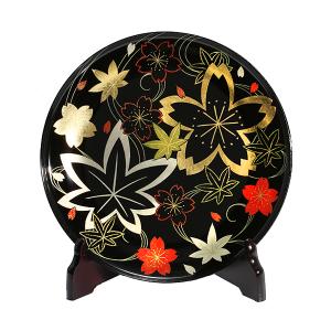 山田平安堂 飾皿 富士に松 法人ギフトに/漆器/インテリア/飾り皿