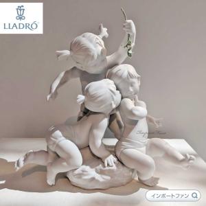 LLADRO（リヤドロ） 仔犬たちの行進 イヌ 少女 置物 01006784 LLADRO