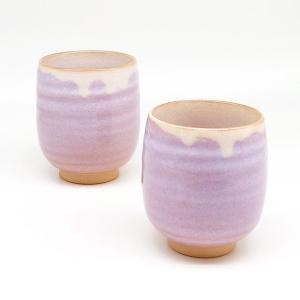 萩陶苑（SHUTOUEN） 萩焼 湯呑 ペア つぼみ 夫婦茶碗 湯呑み お茶碗