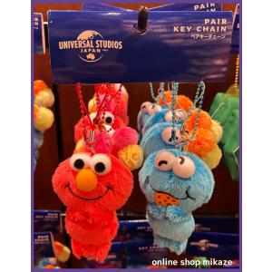 USJ セサミストリート ぬいぐるみキーチェーン モッピー エルモ帽子 お