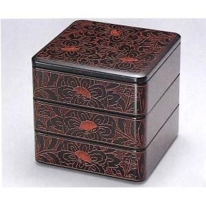 山田平安堂 仁清梅蒔絵 三段重 重箱 漆器 ( 継承工房 ) : 漆器 山田