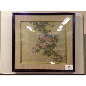狩野安信(狩野永真) 印章 牧心斎印 烏図 銘記『法眼永真筆』 絹本