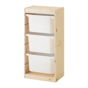 イケア（IKEA） TROFAST/トロファスト 収納コンビネーション44x30x91