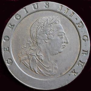 イギリス ジョージ3世 1797年 2ペンス 大型銅貨 : エルズコレクション