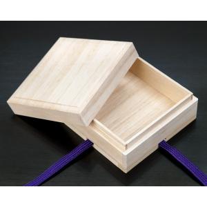 桐箱 桐の小物入れ・盃箱 結び紐付き 内寸（112×112×47mm） 松田桐箱