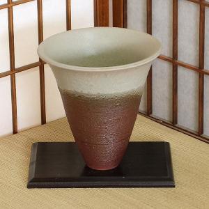 1点物 花器 黒 マット 青 ガラス 掛分 細 生花 立花 池坊 生け花 数量