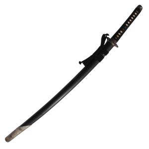 模造刀 忍者刀 素拵え白仕様 直刀 ZANTETSU アルミ刀身 白鞘刀袋付 tks