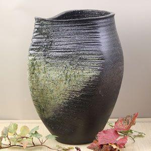 信楽焼 古陶変形花入れ 和風 癒し 壷 つぼ 花瓶 花器 陶器 花入れ