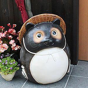 傘立て 陶器 信楽焼 おしゃれ 狸 たぬき タヌキ 傘入れ モダン