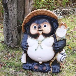 信楽焼 20号開運狸 たぬき タヌキ 開運 縁起物 可愛い 陶器 商売繁盛