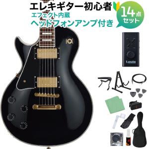 BUSKER'S バスカーズ BLC-500 BLK エレキギター初心者12点セット