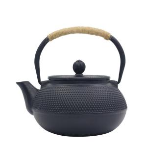 鉄瓶 南部鉄器 牡丹柄 伝統工芸品 急須 茶こし付き 鉄分補給 ホーロー