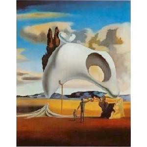 アートポスター- ミレー作「晩鐘」の考古学的追憶 (50cm×70cm) -ダリ