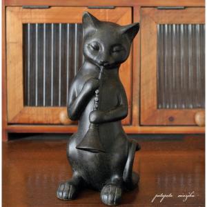 天使 ねこ トレイ オブジェ アンティーク調 ガーデニング キャット