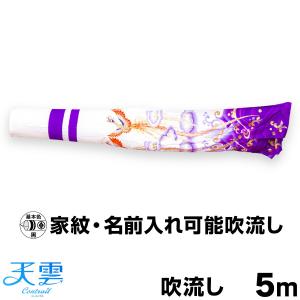 こいのぼり 単品 鯉のぼり 金寿鯉 ナイロン五色吹流し 5m単品 吹流し