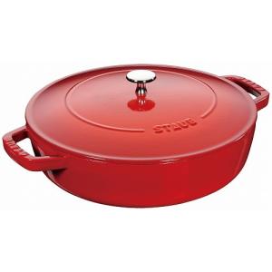 Staub（ストウブ） 鍋 Sukiyaki & グリルパン 26cm チェリー 生涯保証